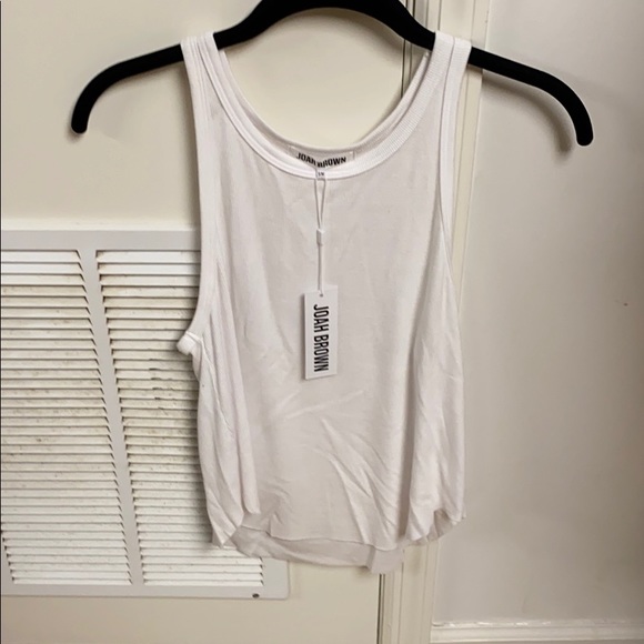 Joah Brown Tops - Joah brown rally tank white